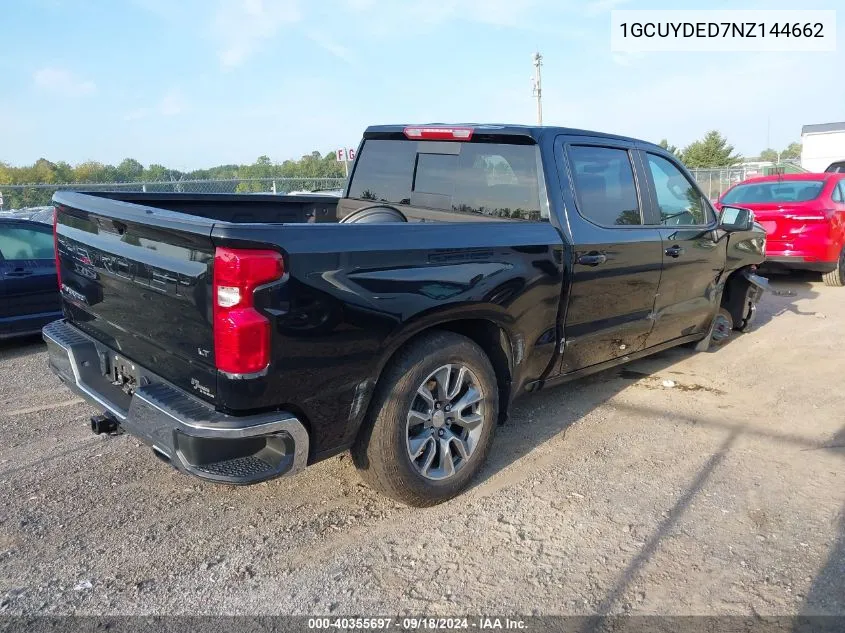 2022 Chevrolet Silverado 1500 Ltd K1500 Lt VIN: 1GCUYDED7NZ144662 Lot: 40355697