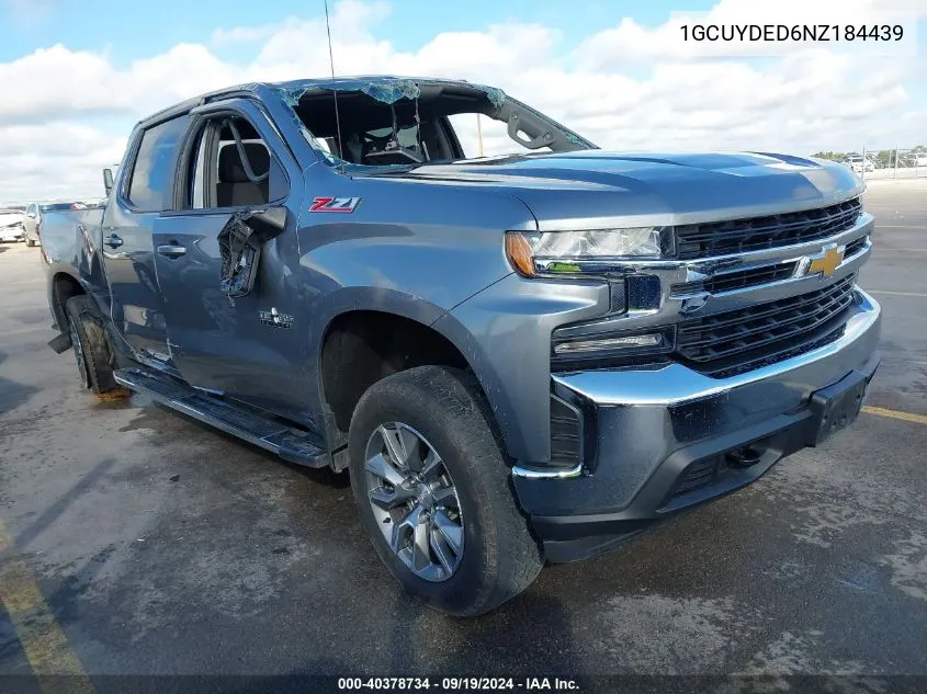 2022 Chevrolet Silverado 1500 Ltd 4Wd Short Bed Lt VIN: 1GCUYDED6NZ184439 Lot: 40378734