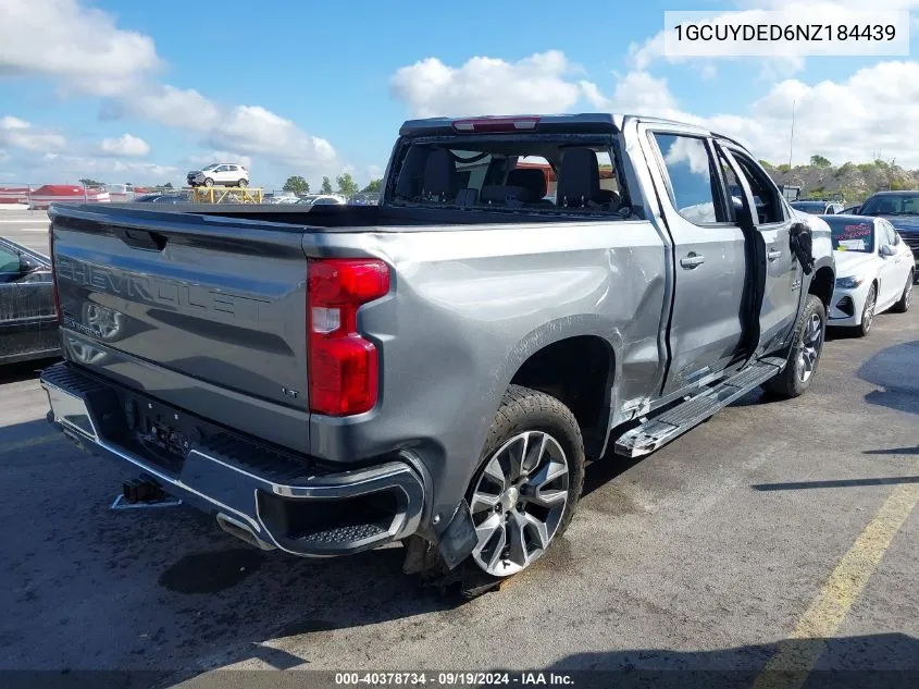 2022 Chevrolet Silverado 1500 Ltd 4Wd Short Bed Lt VIN: 1GCUYDED6NZ184439 Lot: 40378734