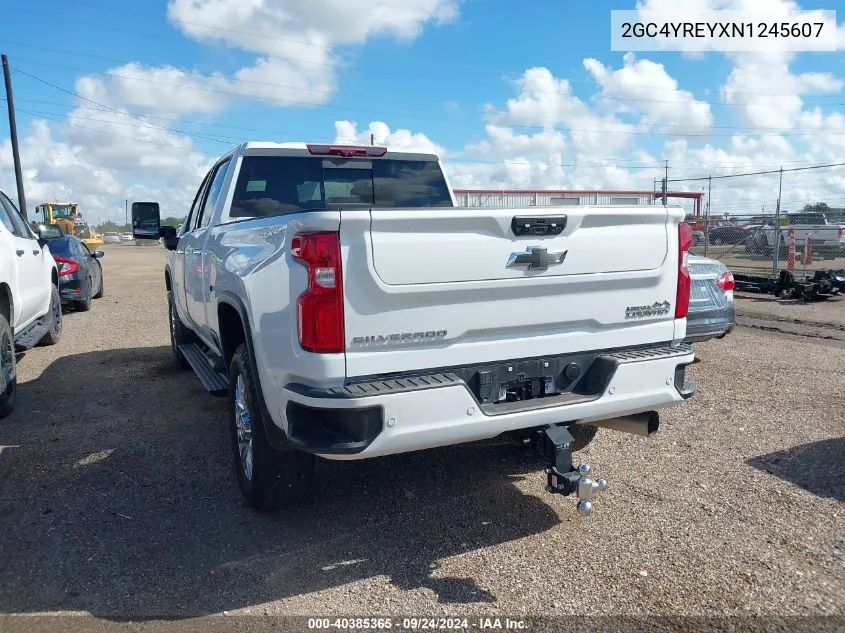 2022 Chevrolet Silverado 2500Hd K2500 High Country VIN: 2GC4YREYXN1245607 Lot: 40385365