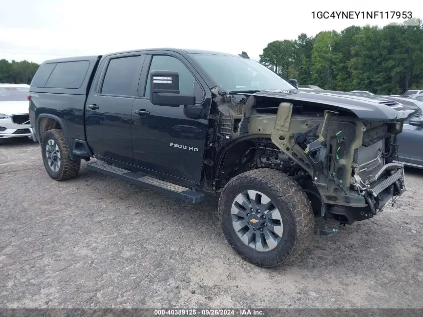 2022 Chevrolet Silverado K2500 Heavy Duty Lt VIN: 1GC4YNEY1NF117953 Lot: 40389125