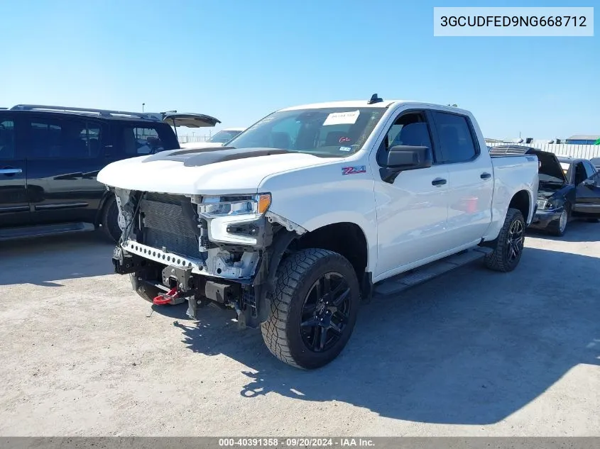 2022 Chevrolet Silverado 1500 4Wd Short Bed Lt Trail Boss VIN: 3GCUDFED9NG668712 Lot: 40391358