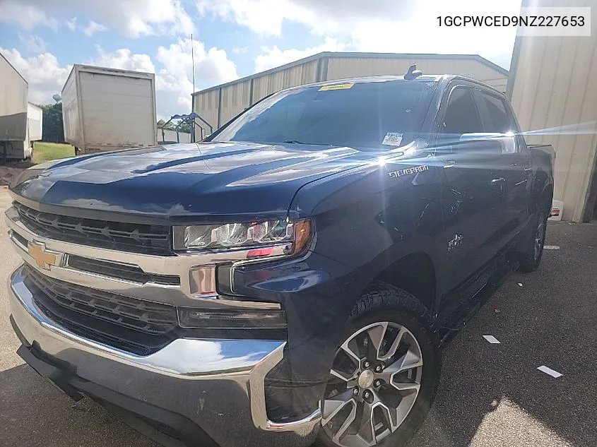 2022 Chevrolet Silverado 1500 Ltd 2Wd Short Bed Lt VIN: 1GCPWCED9NZ227653 Lot: 40397304