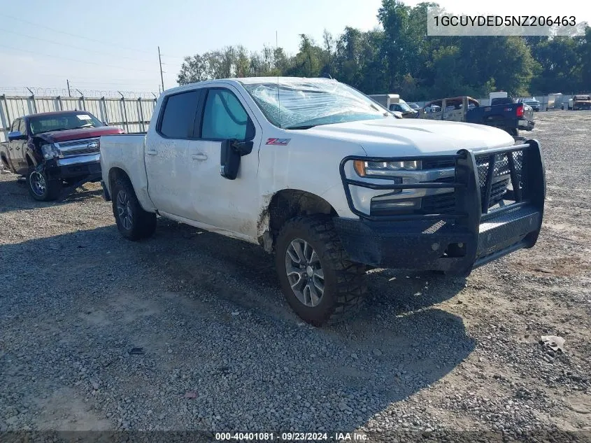 2022 Chevrolet Silverado Ltd K1500 Lt VIN: 1GCUYDED5NZ206463 Lot: 40401081