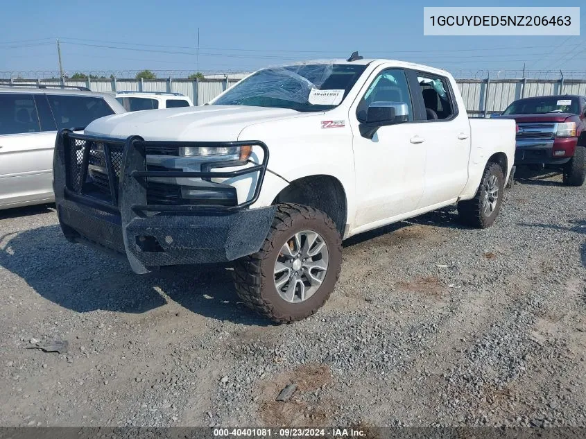 2022 Chevrolet Silverado Ltd K1500 Lt VIN: 1GCUYDED5NZ206463 Lot: 40401081