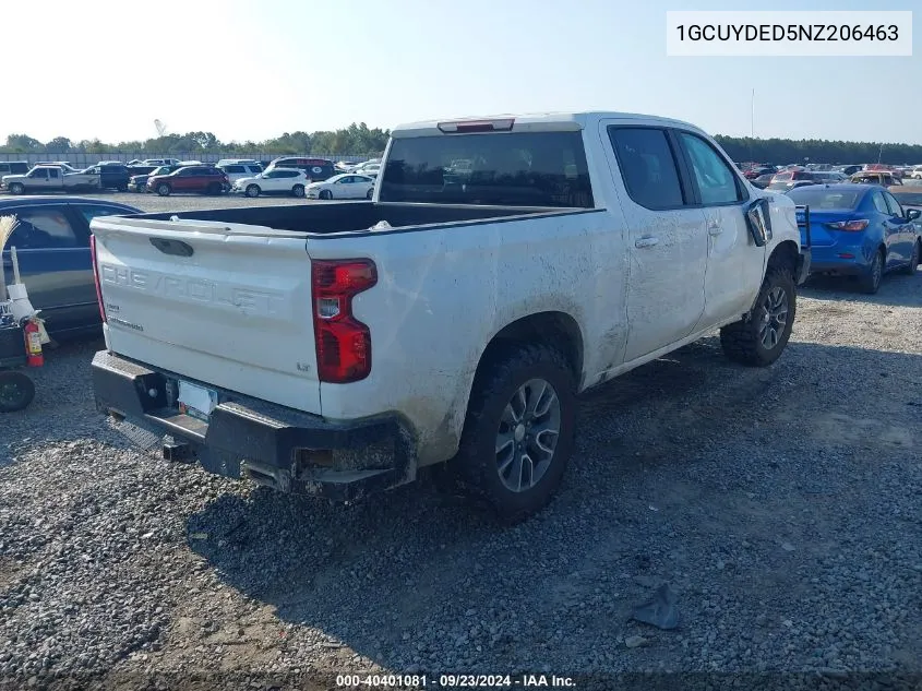 2022 Chevrolet Silverado Ltd K1500 Lt VIN: 1GCUYDED5NZ206463 Lot: 40401081