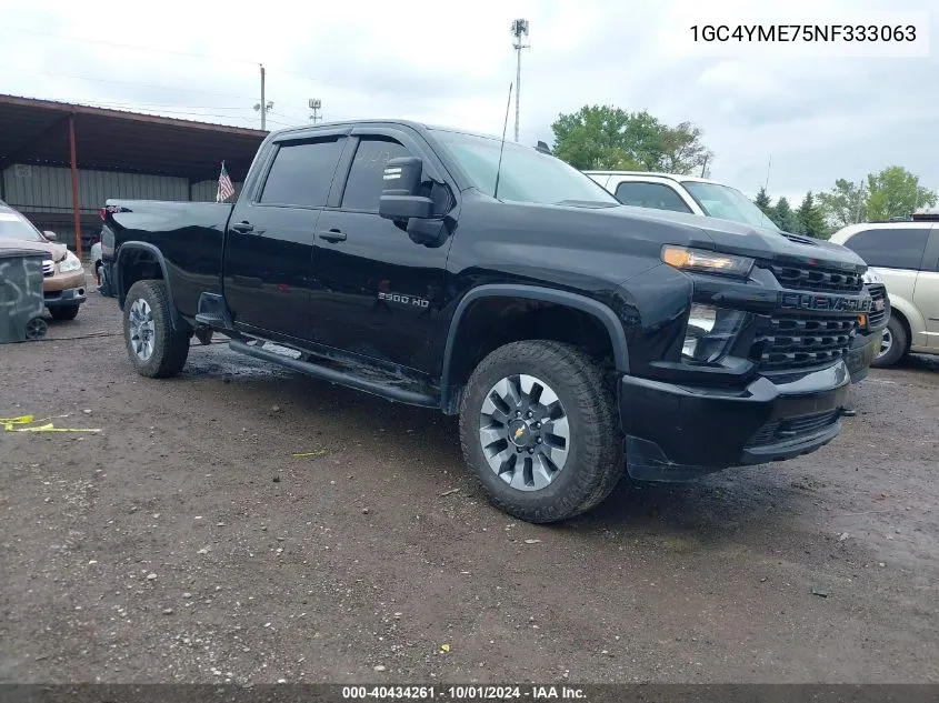 2022 Chevrolet Silverado 2500Hd 4Wd Long Bed Custom VIN: 1GC4YME75NF333063 Lot: 40434261