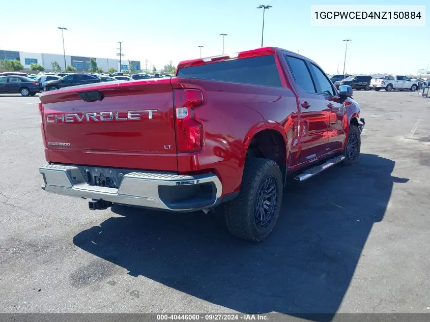 2022 Chevrolet Silverado 1500 Ltd 2Wd Short Bed Lt VIN: 1GCPWCED4NZ150884 Lot: 40446060