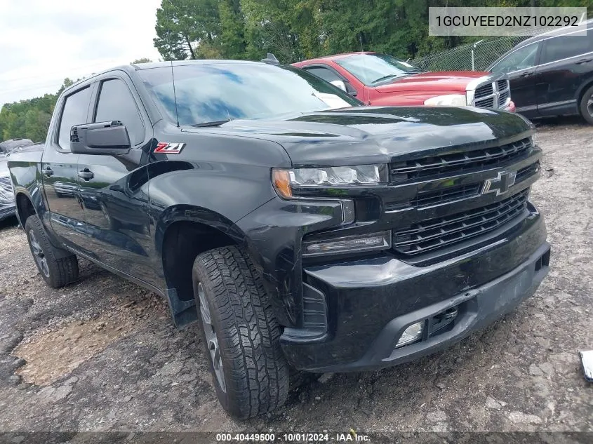 2022 Chevrolet Silverado 1500 Ltd 4Wd Short Bed Rst VIN: 1GCUYEED2NZ102292 Lot: 40449500