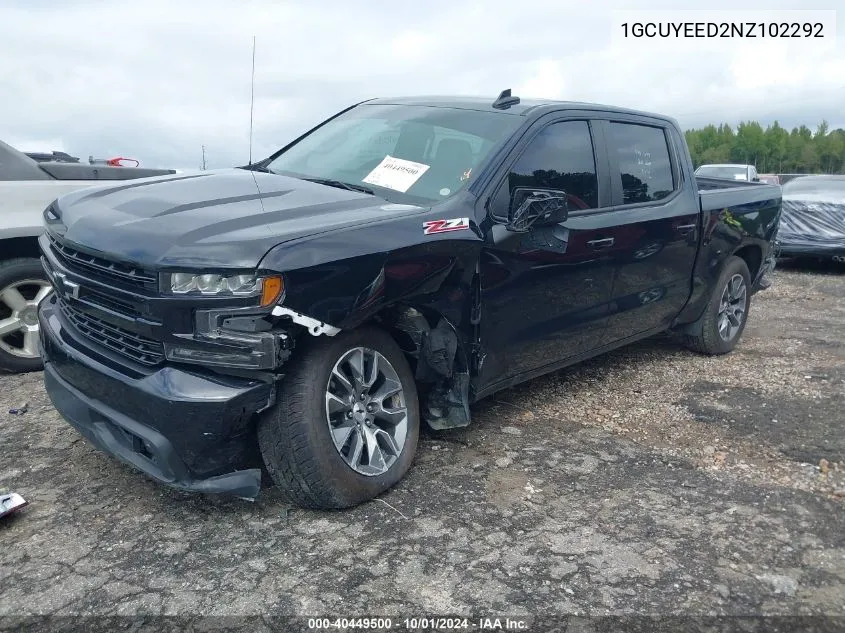 2022 Chevrolet Silverado 1500 Ltd 4Wd Short Bed Rst VIN: 1GCUYEED2NZ102292 Lot: 40449500