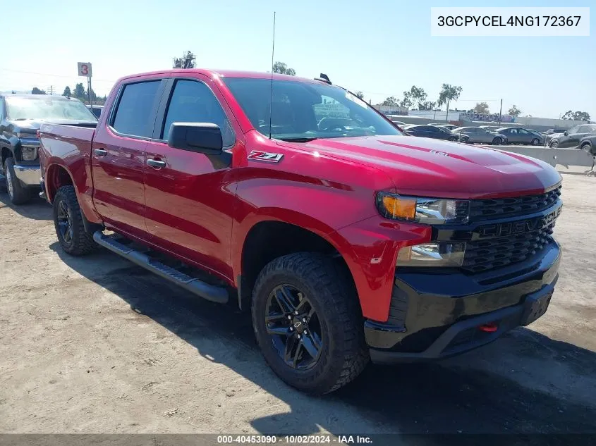 2022 Chevrolet Silverado 1500 Ltd 4Wd Short Bed Custom Trail Boss VIN: 3GCPYCEL4NG172367 Lot: 40453090