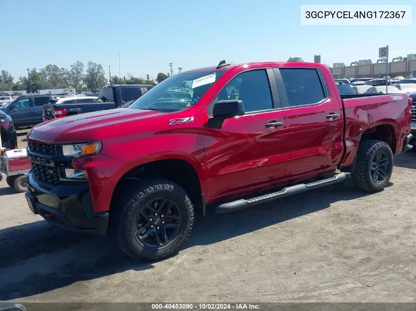 2022 Chevrolet Silverado 1500 Ltd 4Wd Short Bed Custom Trail Boss VIN: 3GCPYCEL4NG172367 Lot: 40453090