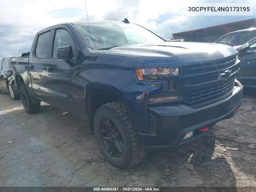 2022 Chevrolet Silverado 1500 Ltd 4Wd Short Bed Lt Trail Boss VIN: 3GCPYFEL4NG173195 Lot: 40460361