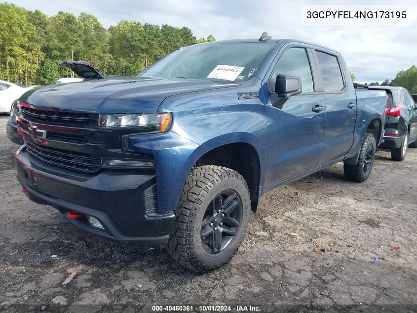 2022 Chevrolet Silverado 1500 Ltd 4Wd Short Bed Lt Trail Boss VIN: 3GCPYFEL4NG173195 Lot: 40460361