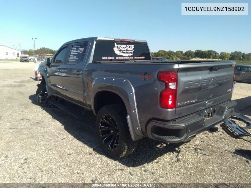 2022 Chevrolet Silverado 1500 Ltd 4Wd Short Bed Rst VIN: 1GCUYEEL9NZ158902 Lot: 40468384