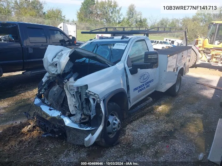 2022 Chevrolet Silverado 3500Hd Chassis Work Truck VIN: 1GB3WRE77NF141713 Lot: 40469646