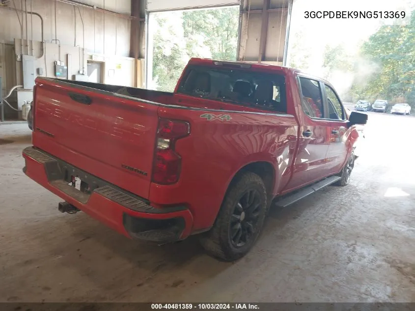 3GCPDBEK9NG513369 2022 Chevrolet Silverado 1500 4Wd Short Bed Custom