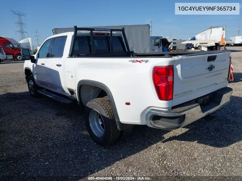 2022 Chevrolet Silverado 3500Hd 4Wd Long Bed Ltz VIN: 1GC4YUEY9NF365734 Lot: 40484586