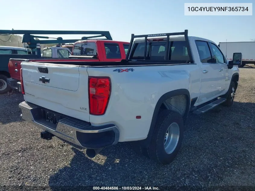 2022 Chevrolet Silverado 3500Hd 4Wd Long Bed Ltz VIN: 1GC4YUEY9NF365734 Lot: 40484586