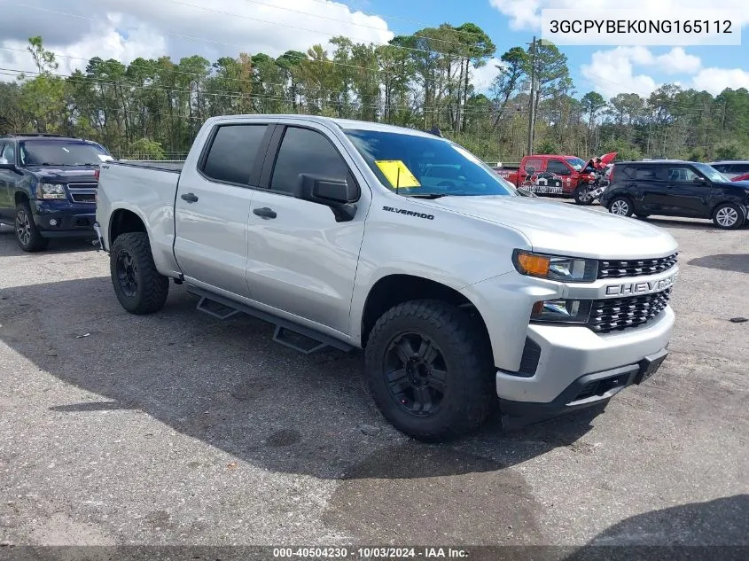 2022 Chevrolet Silverado 1500 Ltd 4Wd Short Bed Custom VIN: 3GCPYBEK0NG165112 Lot: 40504230