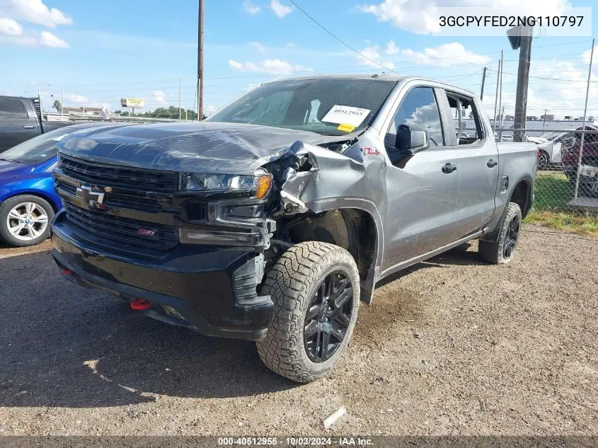 3GCPYFED2NG110797 2022 Chevrolet Silverado 1500 Ltd 4Wd Short Bed Lt Trail Boss