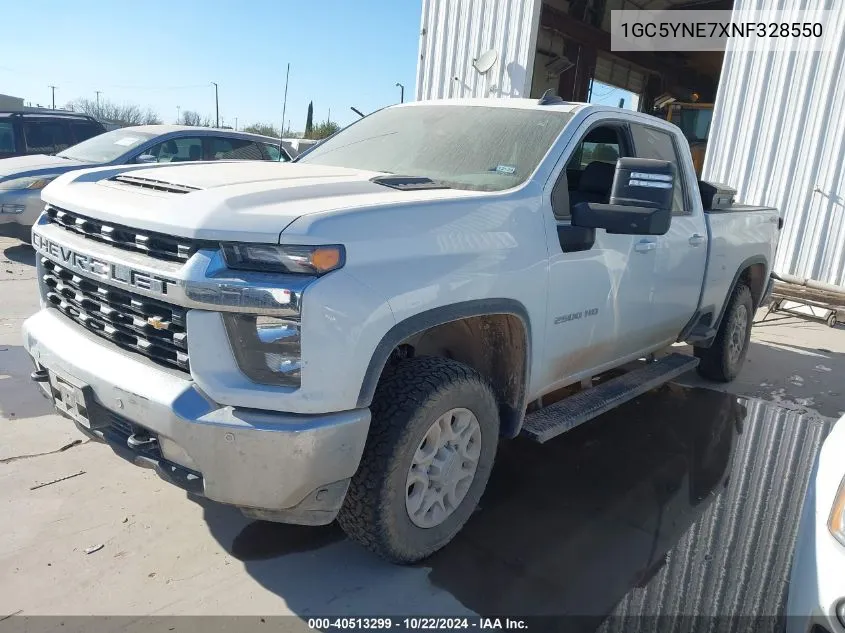 2022 Chevrolet Silverado 2500Hd 4Wd Standard Bed Lt VIN: 1GC5YNE7XNF328550 Lot: 40513299