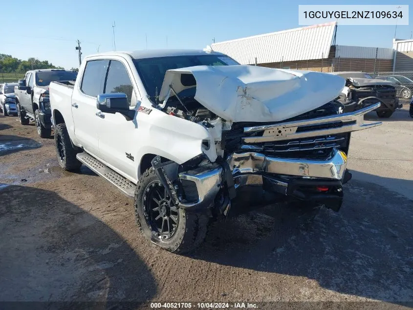 2022 Chevrolet Silverado 1500 Ltd 4Wd Short Bed Ltz VIN: 1GCUYGEL2NZ109634 Lot: 40521705