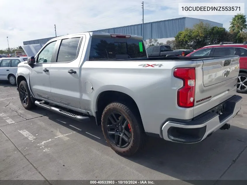 2022 Chevrolet Silverado 1500 4Wd Short Bed Rst VIN: 1GCUDEED9NZ553571 Lot: 40533903