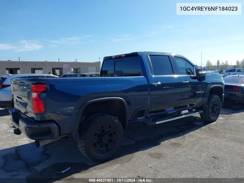 2022 Chevrolet Silverado 2500Hd K2500 High Country VIN: 1GC4YREY6NF184023 Lot: 40537451