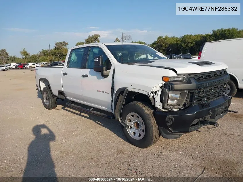 1GC4WRE77NF286332 2022 Chevrolet Silverado 3500Hd 2Wd Long Bed Wt