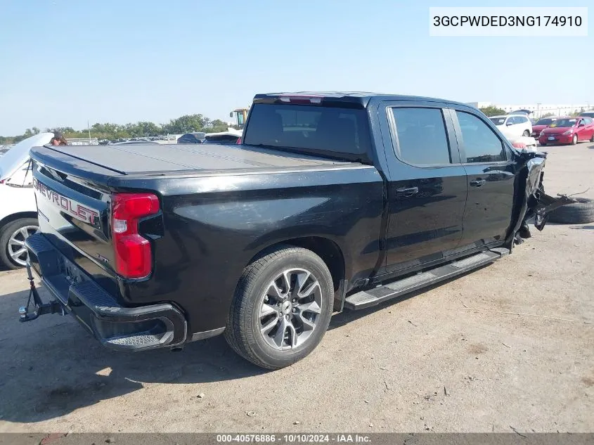 3GCPWDED3NG174910 2022 Chevrolet Silverado 1500 Ltd 2Wd Short Bed Rst