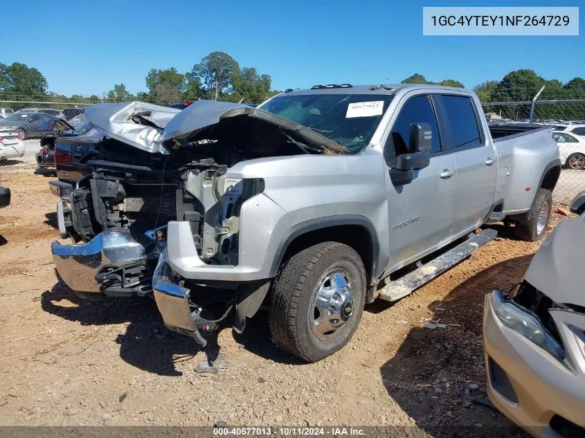 1GC4YTEY1NF264729 2022 Chevrolet Silverado 3500Hd K3500 Lt