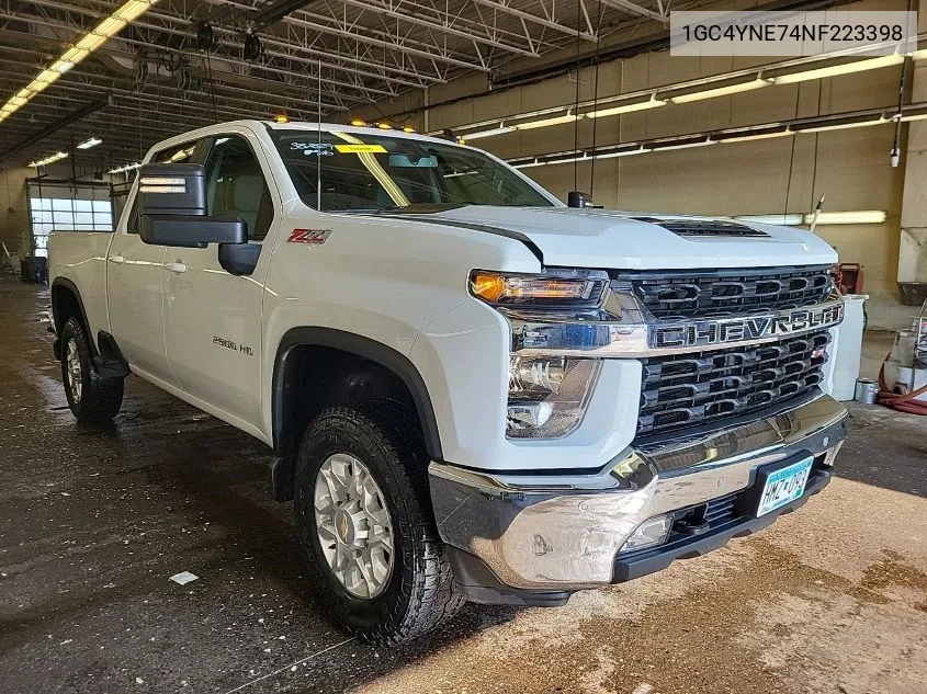 2022 Chevrolet Silverado 2500Hd 4Wd Standard Bed Lt VIN: 1GC4YNE74NF223398 Lot: 40634863