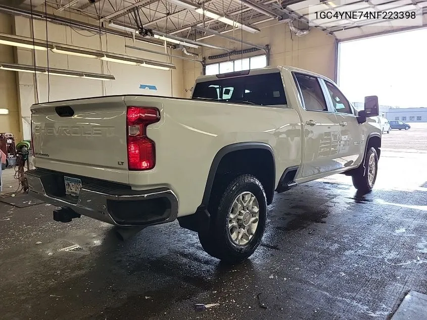 2022 Chevrolet Silverado 2500Hd 4Wd Standard Bed Lt VIN: 1GC4YNE74NF223398 Lot: 40634863