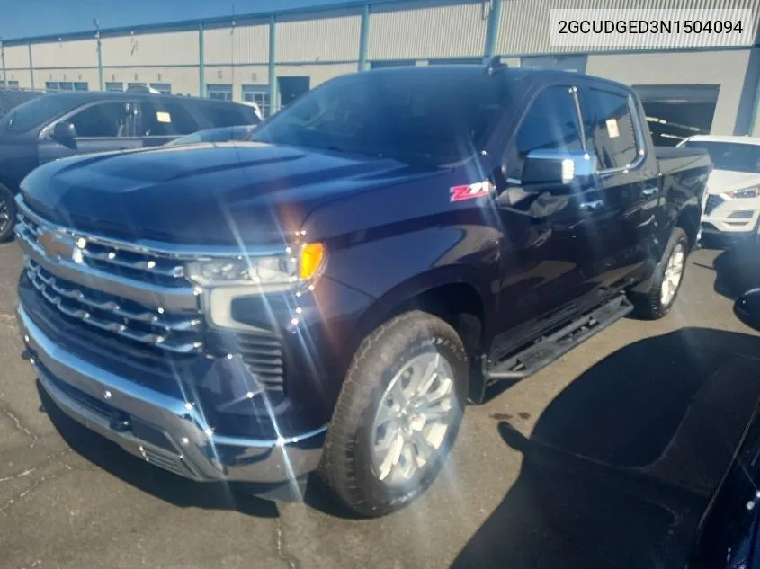 2022 Chevrolet Silverado K1500 Ltz VIN: 2GCUDGED3N1504094 Lot: 40680838