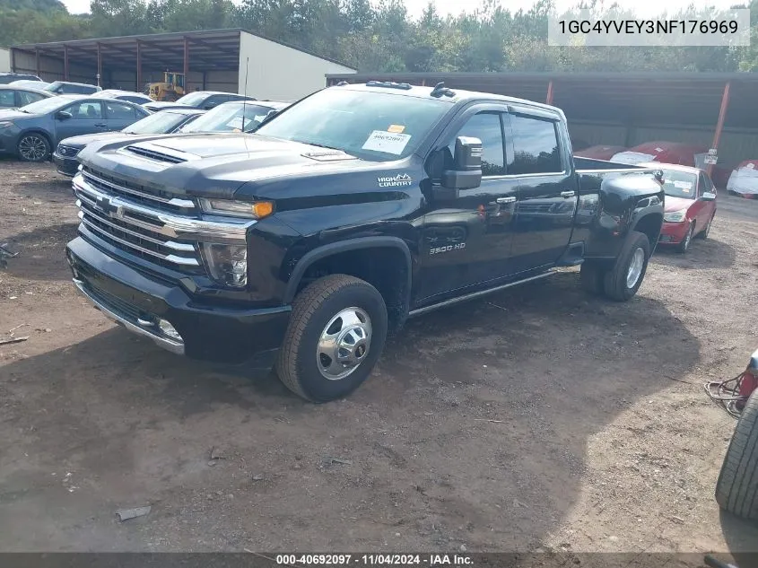 2022 Chevrolet Silverado K3500 High Country VIN: 1GC4YVEY3NF176969 Lot: 40692097