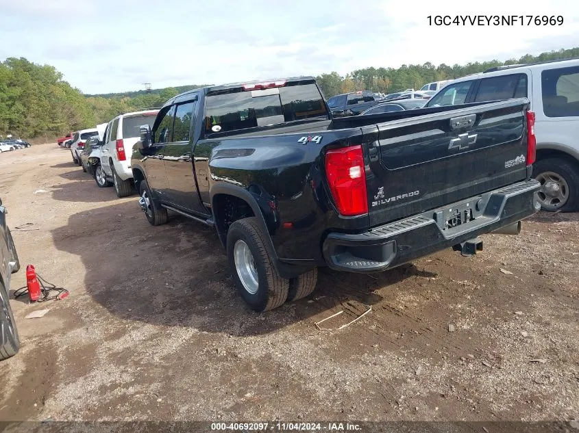 2022 Chevrolet Silverado K3500 High Country VIN: 1GC4YVEY3NF176969 Lot: 40692097