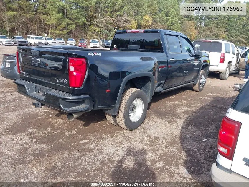 2022 Chevrolet Silverado K3500 High Country VIN: 1GC4YVEY3NF176969 Lot: 40692097