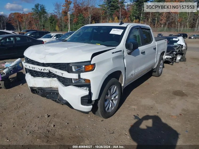 2022 Chevrolet Silverado 1500 Ltd 4Wd Short Bed Custom VIN: 3GCPYBEK1NG157553 Lot: 40694027