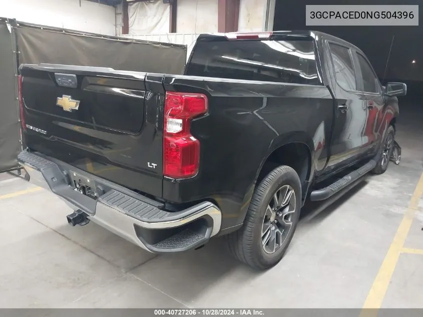 2022 Chevrolet Silverado 1500 2Wd Short Bed Lt VIN: 3GCPACED0NG504396 Lot: 40727206