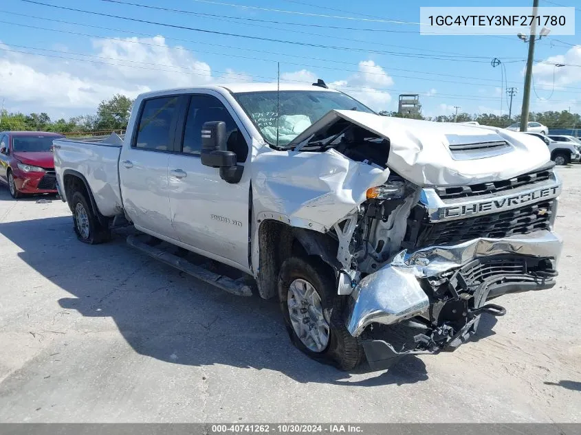 2022 Chevrolet Silverado 3500Hd 4Wd Long Bed Lt VIN: 1GC4YTEY3NF271780 Lot: 40741262