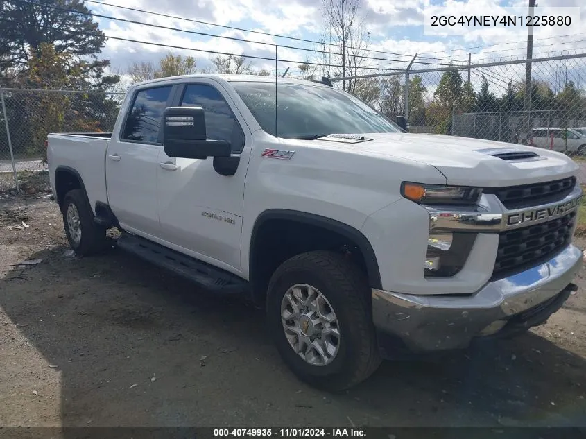 2022 Chevrolet Silverado 2500Hd 4Wd Standard Bed Lt VIN: 2GC4YNEY4N1225880 Lot: 40749935