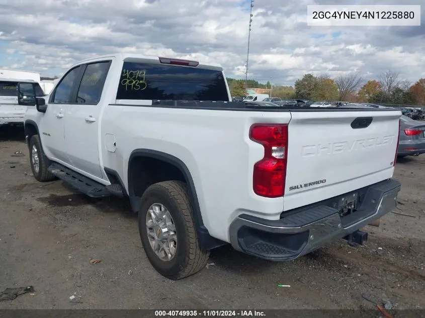 2022 Chevrolet Silverado 2500Hd 4Wd Standard Bed Lt VIN: 2GC4YNEY4N1225880 Lot: 40749935