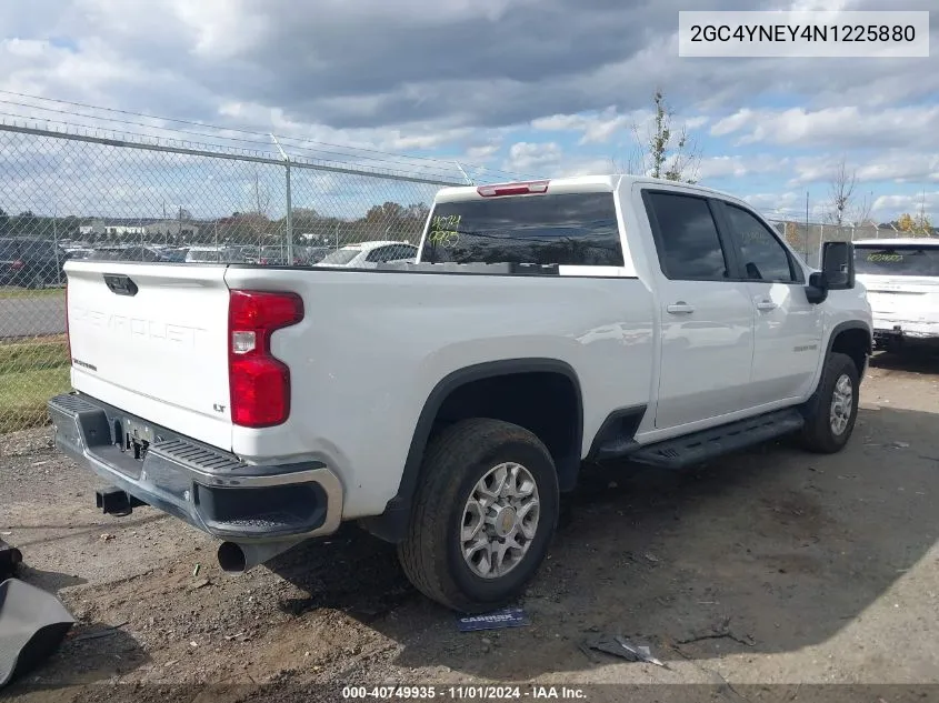 2022 Chevrolet Silverado 2500Hd 4Wd Standard Bed Lt VIN: 2GC4YNEY4N1225880 Lot: 40749935