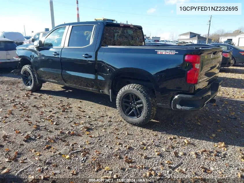 2022 Chevrolet Silverado 1500 Ltd 4Wd Short Bed Lt Trail Boss VIN: 1GCPYFED1NZ232695 Lot: 40773473