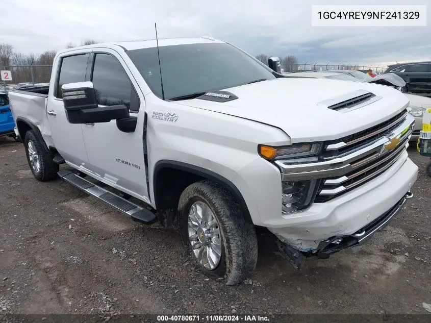 2022 Chevrolet Silverado 2500Hd 4Wd Standard Bed High Country VIN: 1GC4YREY9NF241329 Lot: 40780671