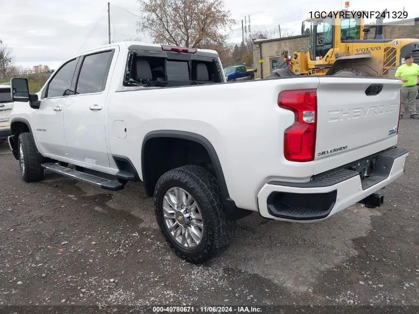 2022 Chevrolet Silverado 2500Hd 4Wd Standard Bed High Country VIN: 1GC4YREY9NF241329 Lot: 40780671