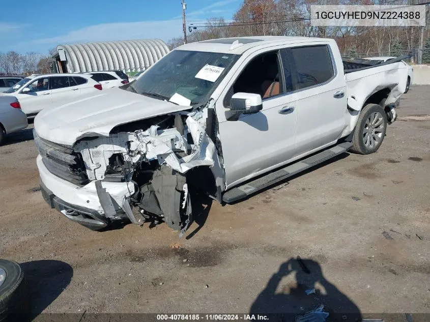 2022 Chevrolet Silverado 1500 Ltd 4Wd Short Bed High Country VIN: 1GCUYHED9NZ224388 Lot: 40784185