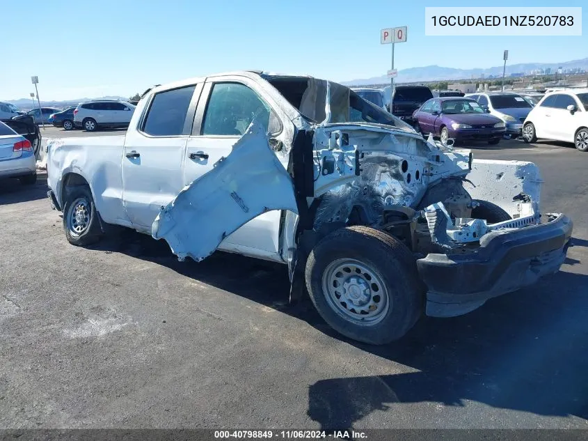 2022 Chevrolet Silverado 1500 4Wd Standard Bed Wt VIN: 1GCUDAED1NZ520783 Lot: 40798849