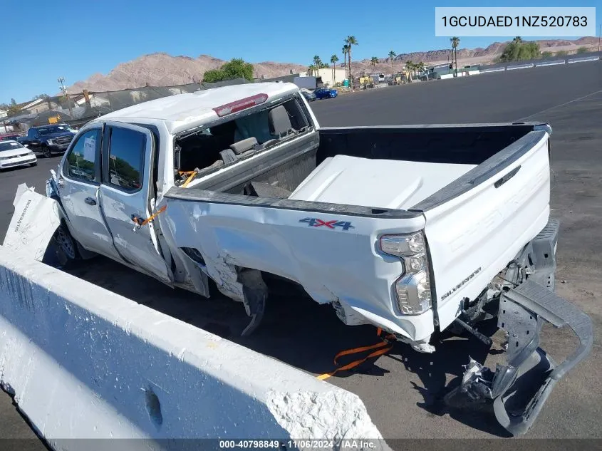 2022 Chevrolet Silverado 1500 4Wd Standard Bed Wt VIN: 1GCUDAED1NZ520783 Lot: 40798849